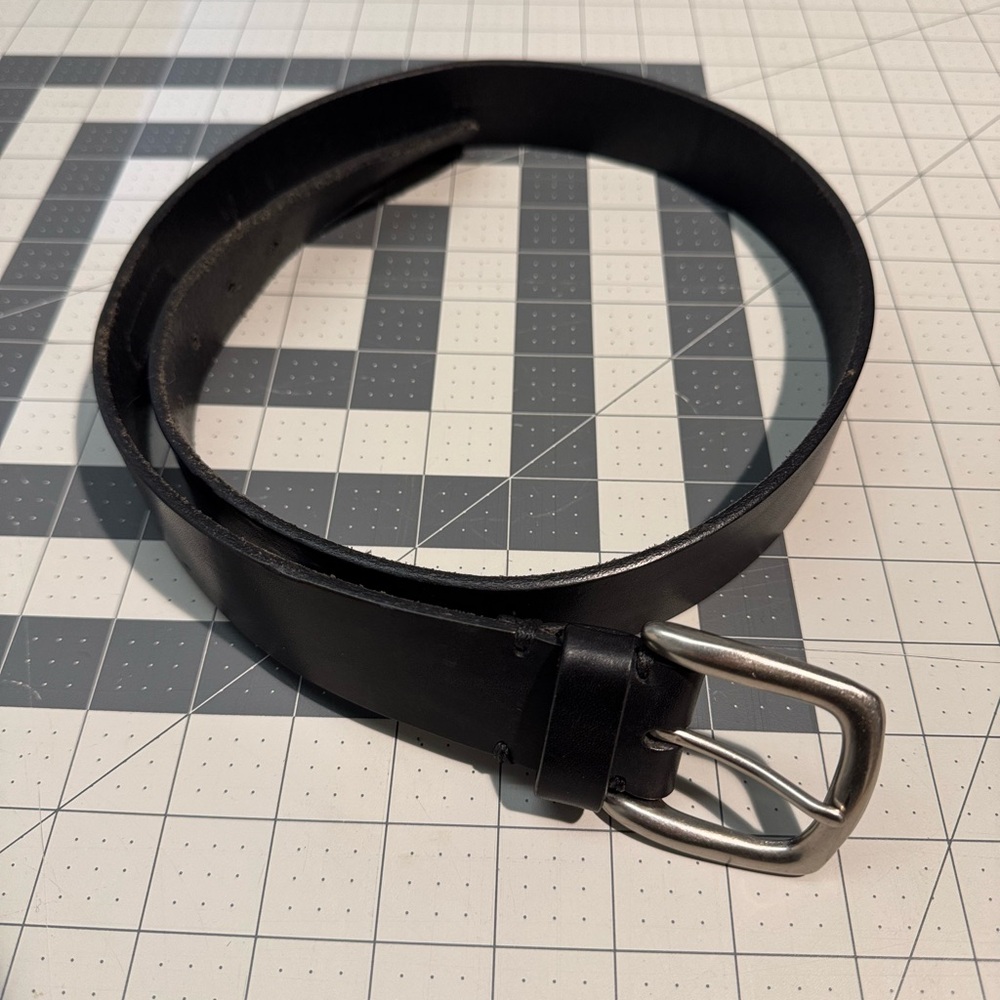 Women's Coach Black Leather Belt